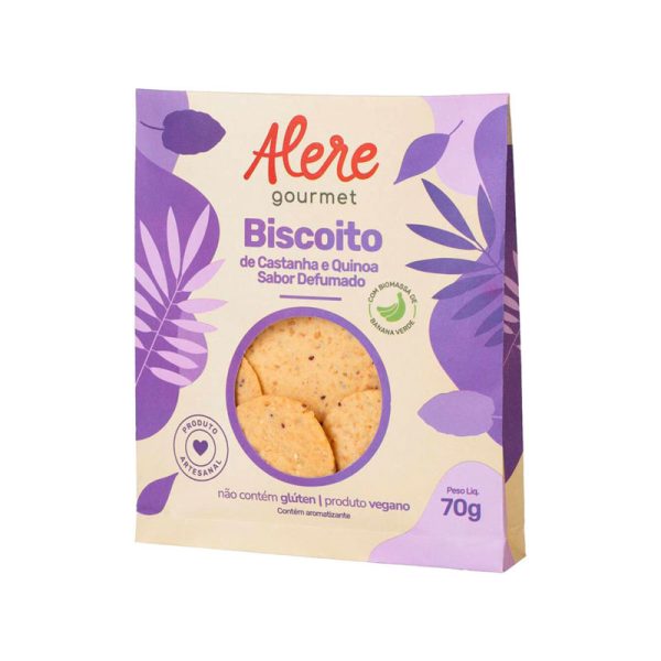 Biscoito de Castanha e Quinoa Defumado