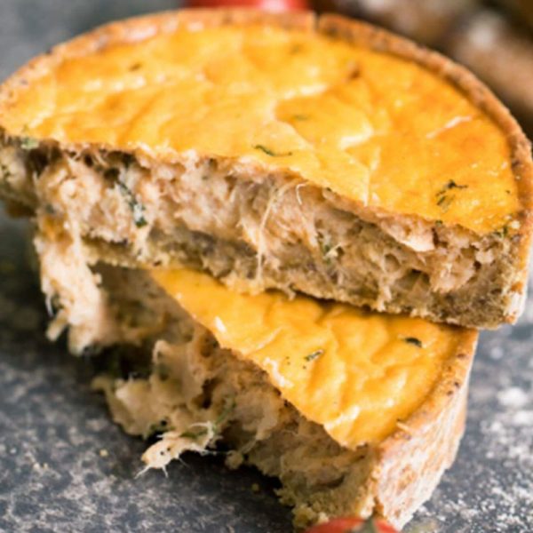 Quiche Integral de Frango sem Glúten
