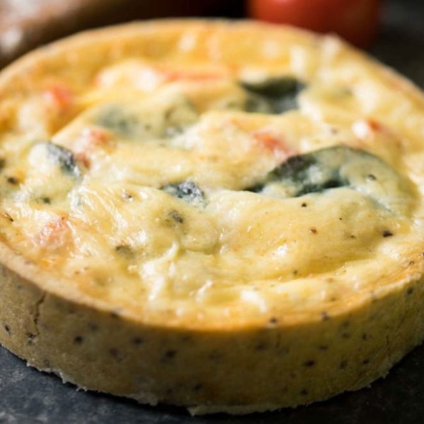Quiche Integral Caprese sem Glúten
