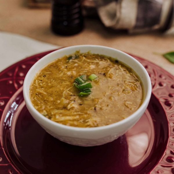Sopa de Abóbora, Frango e Gengibre