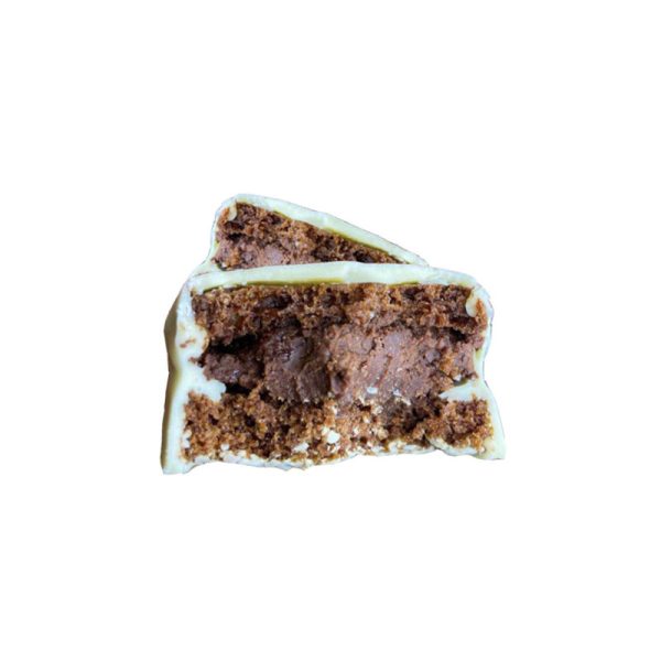 Pão de Mel Fit de Chocolate Branco Recheado de Avelã Trufado